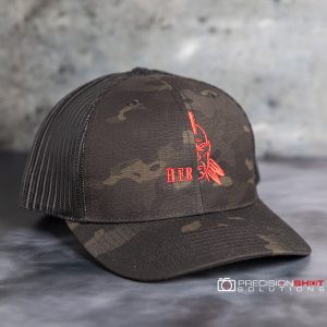 Half Face Blades black Multicam logo hat