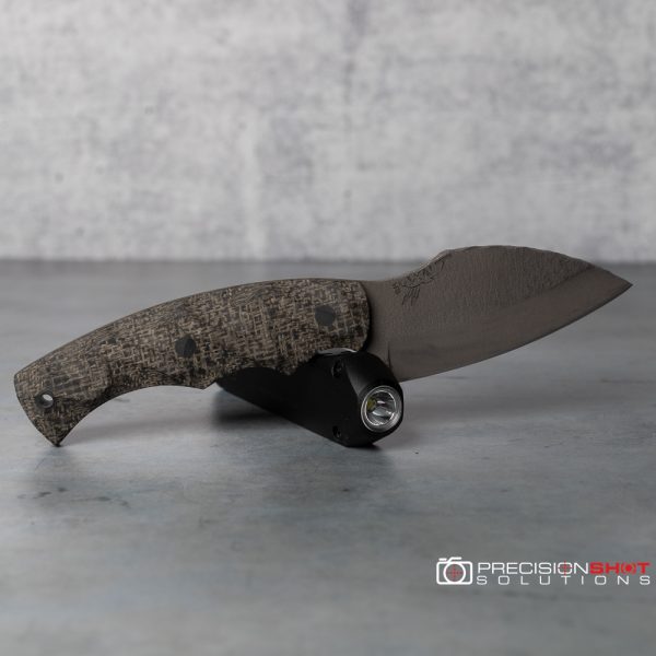 Half Face Blades Nug Black burlap micarta