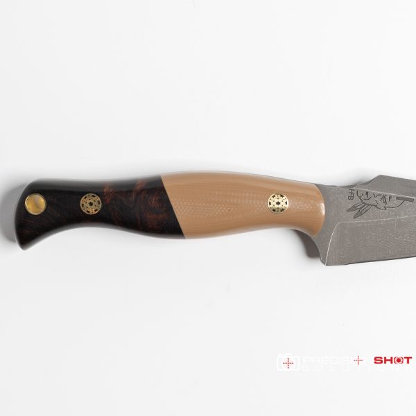Half Face Blades Gulo Gulo, Coyote G10/Desert Ironwood, Mosaic pins - Image 5