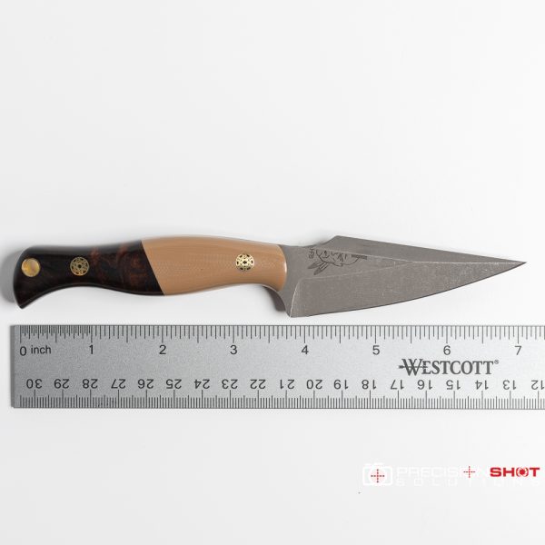 Half Face Blades Gulo Gulo, Coyote G10/Desert Ironwood, Mosaic pins - Image 8