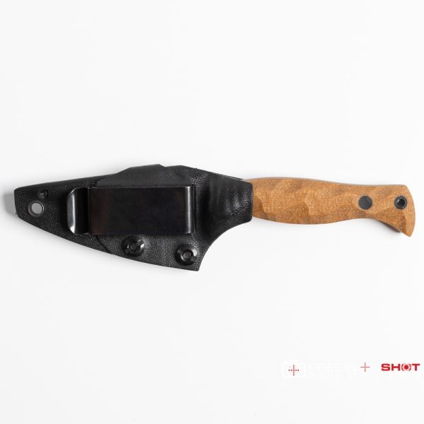Half Face Blades Gulo Gulo, Castille Jute Micarta, carbon fiber pins, Chaos grip - Image 3
