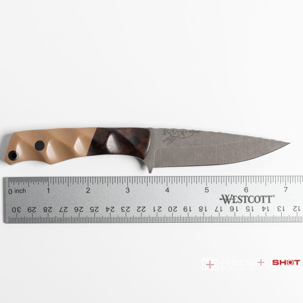Half Face Blades Pac-man, Ironwood/Coyote G10, Carbon Fiber Pins - Image 8