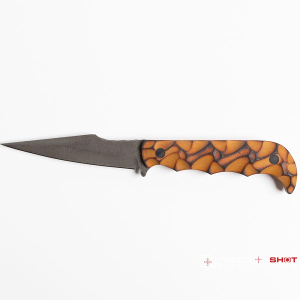 Half Face Blades Senator, Vintage paper micarta, Magnacut - Image 6