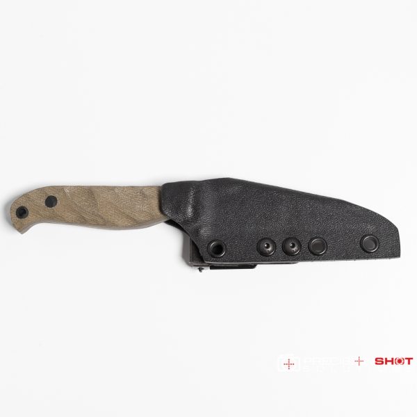 Half Face Blades Gula Gula, OD green micarta - Image 2
