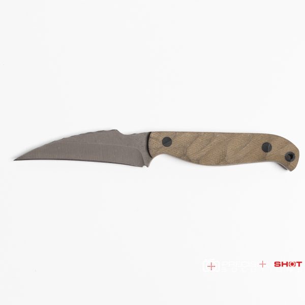 Half Face Blades Gula Gula, OD green micarta - Image 5