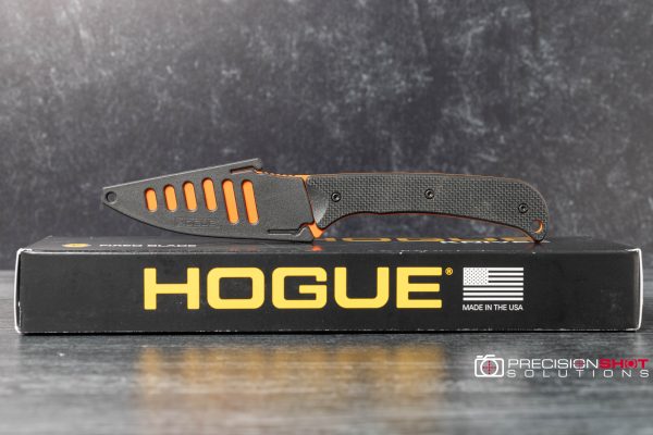 Hogue Knives Extrak fixed blade knife, Hunter Orange Cerakote, Black G10 - Image 6