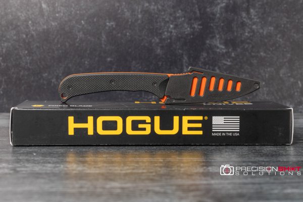 Hogue Knives Extrak fixed blade knife, Hunter Orange Cerakote, Black G10 - Image 7