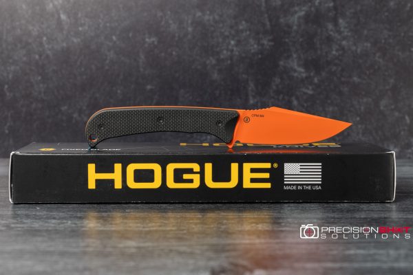Hogue Knives Extrak fixed blade knife, Hunter Orange Cerakote, Black G10 - Image 8