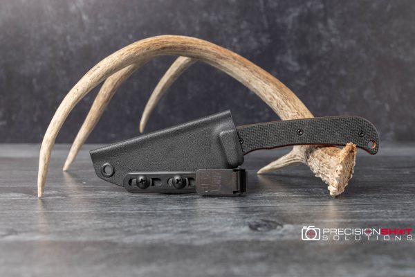 Hogue Knives Extrak fixed blade knife, Hunter Orange Cerakote, Black G10 - Image 9