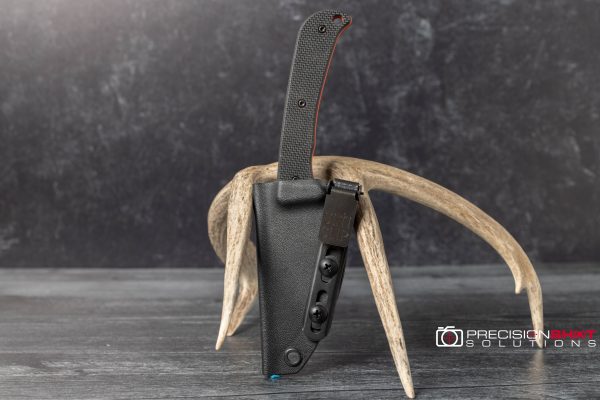 Hogue Knives Extrak fixed blade knife, Hunter Orange Cerakote, Black G10 - Image 11
