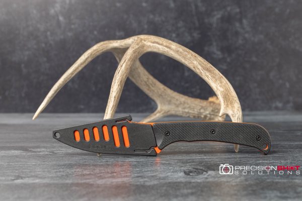 Hogue Knives Extrak fixed blade knife, Hunter Orange Cerakote, Black G10 - Image 13