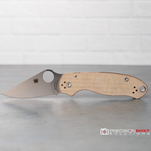 Spyderco Para 3 Brown Canvas Micarta CRU-WEAR, C223MPCW - Image 10