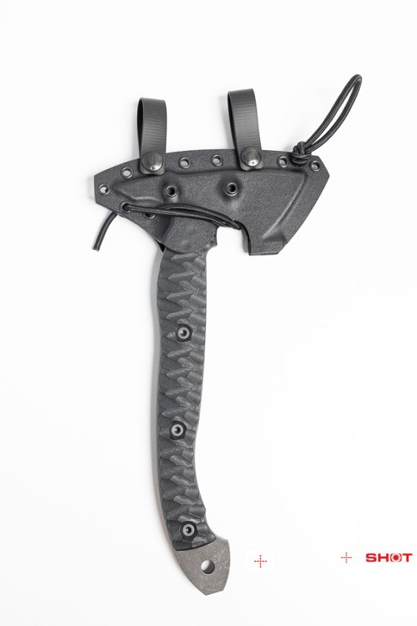 Half Face Blades Bleeding Heart Hawk, Black G10, chaos grip, Allen bolts - Image 3