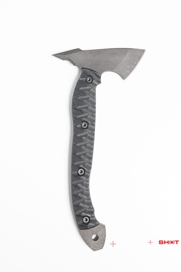 Half Face Blades Bleeding Heart Hawk, Black G10, chaos grip, Allen bolts - Image 4