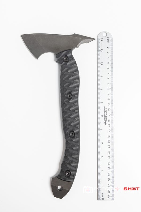 Half Face Blades Bleeding Heart Hawk, Black G10, chaos grip, Allen bolts - Image 6