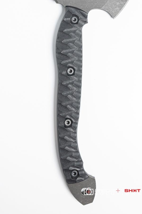 Half Face Blades Bleeding Heart Hawk, Black G10, chaos grip, Allen bolts - Image 7