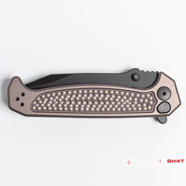 Half Face Blades Disaster Folder, Anodized Gray Aluminum Handle - Image 3