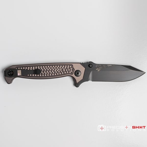 Half Face Blades Disaster Folder, Anodized Gray Aluminum Handle - Image 5