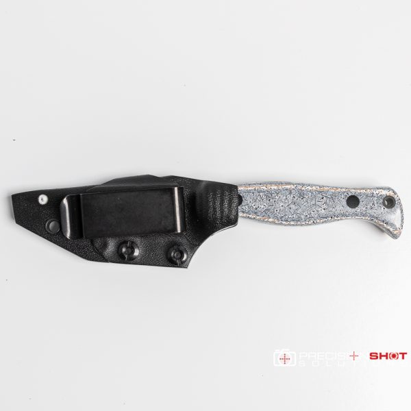 Half Face Blades Modified Tanto Congressman, Ghost Carbon and Burlap, Carbon fiber pins - Image 3