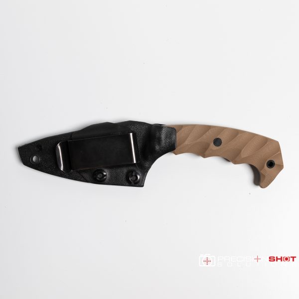 Half Face Blades Humint 3", Coyote G10, Carbon fiber pins - Image 3