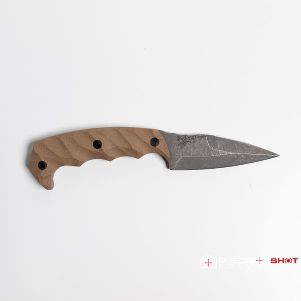 Half Face Blades Humint 3", Coyote G10, Carbon fiber pins - Image 4