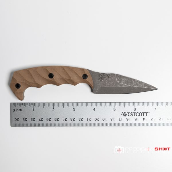 Half Face Blades Humint 3", Coyote G10, Carbon fiber pins - Image 7