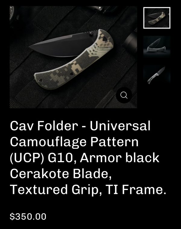 Half Face Blades Cav Folder, Universal Camouflage Pattern (UPC) G10 - Image 8