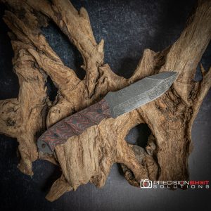Half Face Blades Disaster Jr Red and Black micarta