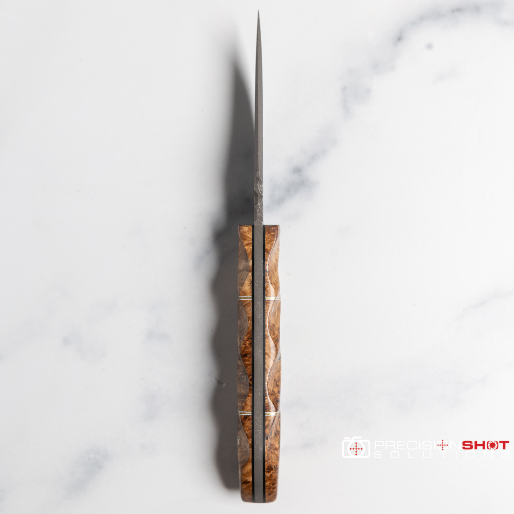 Half Face Blades Red Cloud, Black Ash Burl, Eagle Mosaic Pin - Image 8