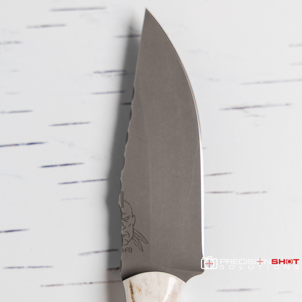 Half Face Blades Crow Scalper, Colorado Elk, Mosaic Pins - Image 4