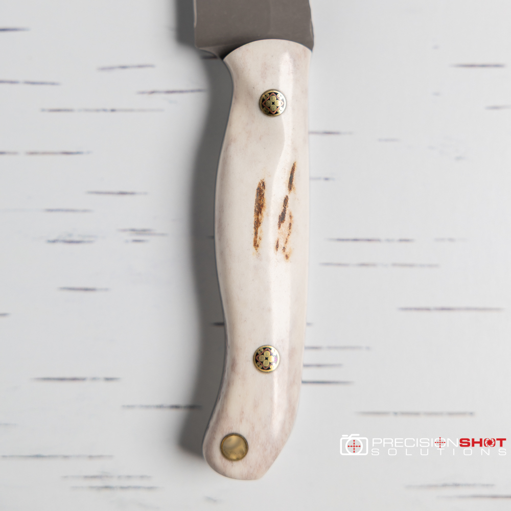 Half Face Blades Crow Scalper, Colorado Elk, Mosaic Pins - Image 5