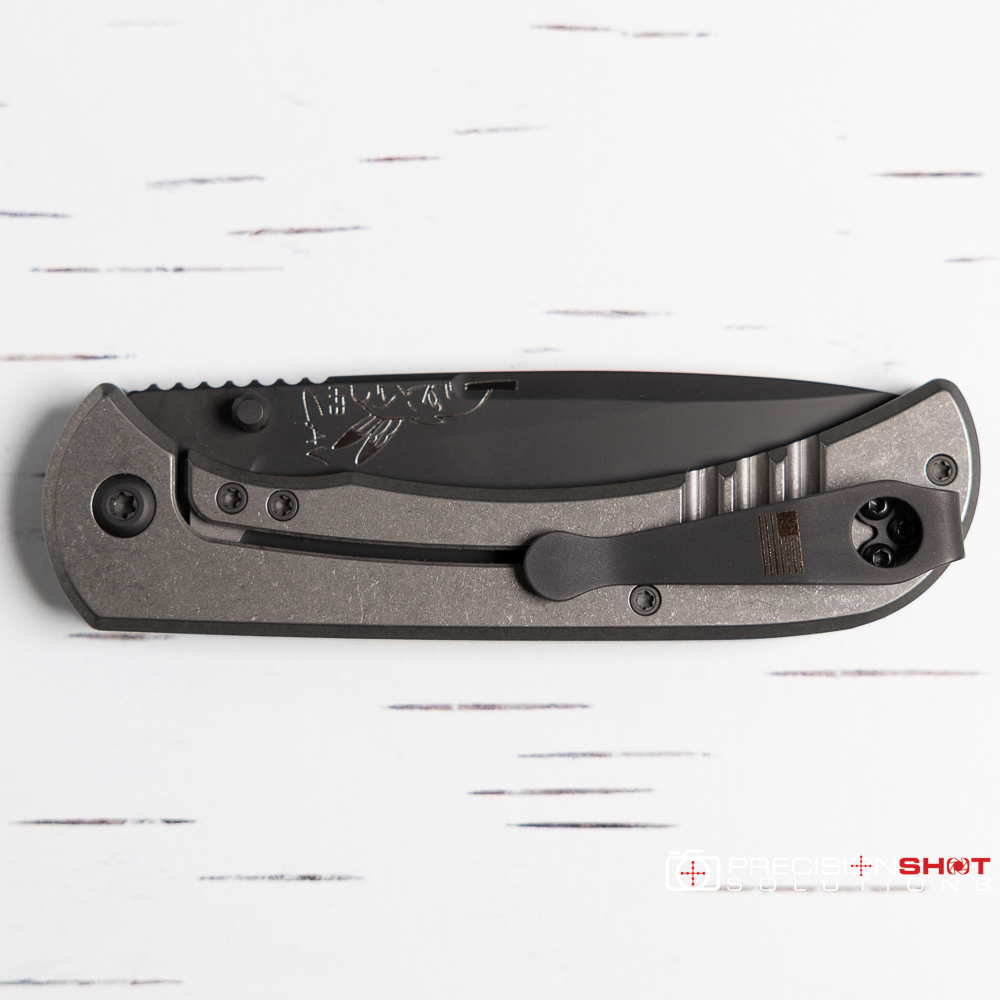 Half Face Blades Cav Folder, Black G10, Armor Black Cerakote blade - Image 2