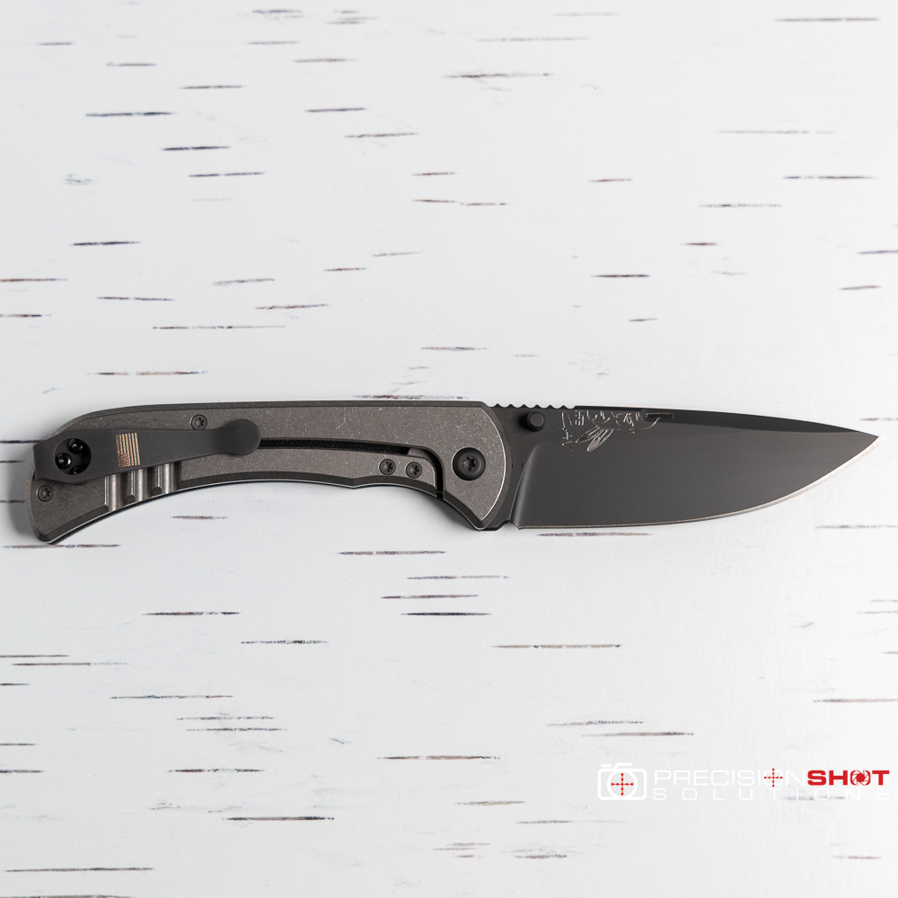 Half Face Blades Cav Folder, Black G10, Armor Black Cerakote blade - Image 4