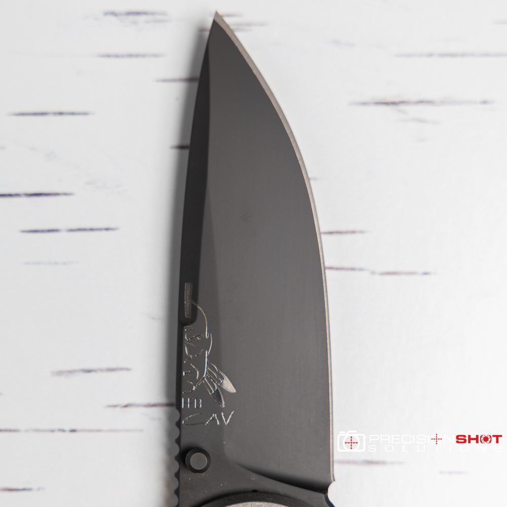 Half Face Blades Cav Folder, Black G10, Armor Black Cerakote blade - Image 5