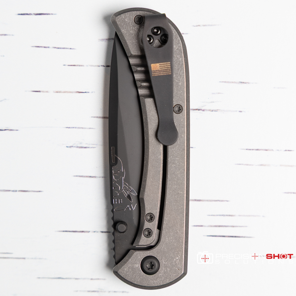 Half Face Blades Cav Folder, Black G10, Armor Black Cerakote blade - Image 6