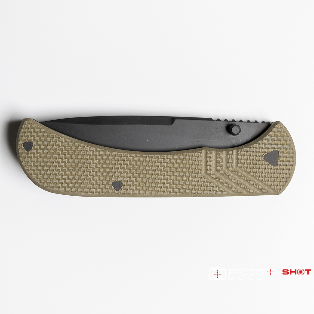 Half Face Blades Cav Folder, OD Green G10 - Image 2