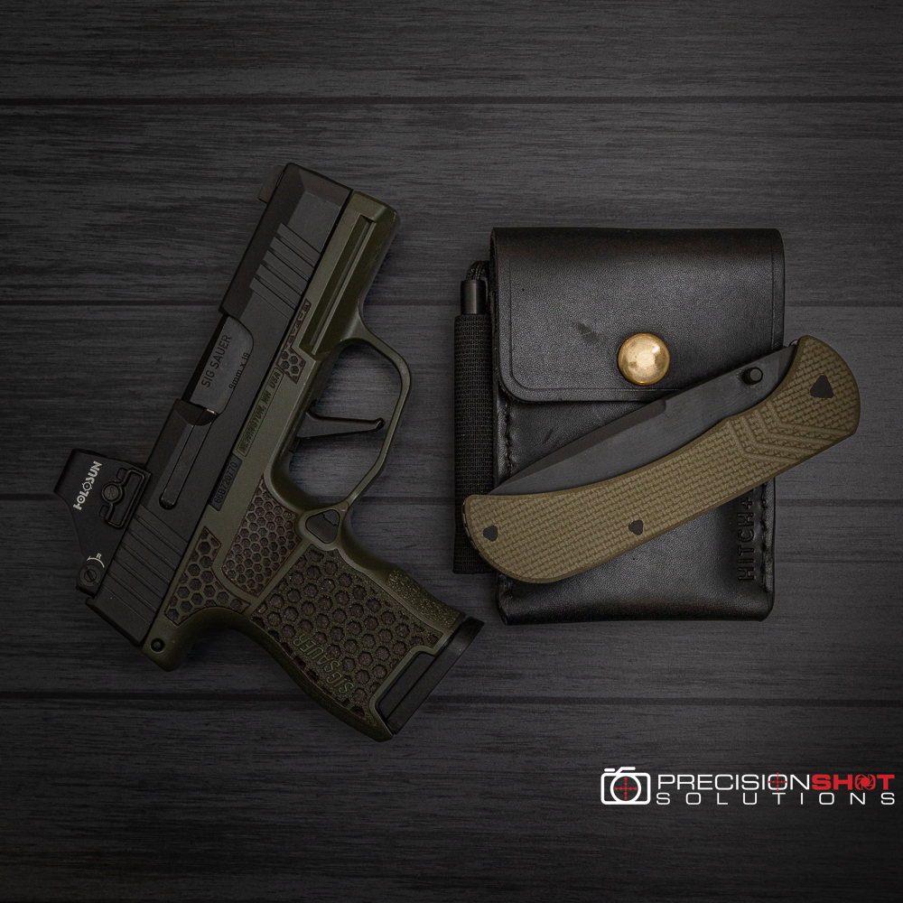 Half Face Blades Cav Folder Green