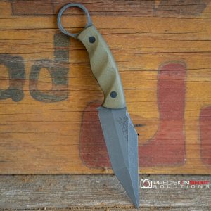 Half Face Blades Ring Tac Tanto OD green micarta