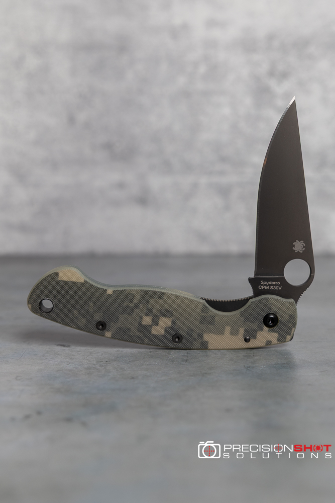 Spyderco Military C36GPCMOBK, Camo G10, Black Plain Edge - Image 8