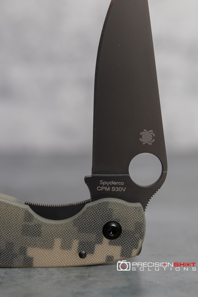 Spyderco Military C36GPCMOBK, Camo G10, Black Plain Edge - Image 9