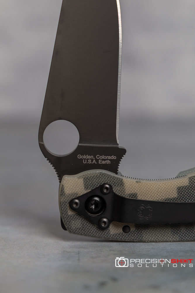 Spyderco Military C36GPCMOBK, Camo G10, Black Plain Edge - Image 10