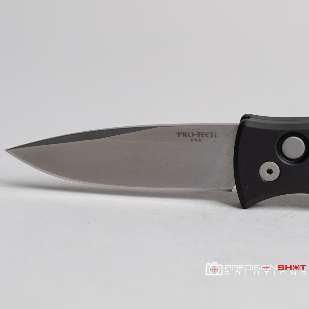 Pro-Tech 2101 Duke 2 , Black Aluminum Handle, Stonewashed Magnacut Blade - Image 9