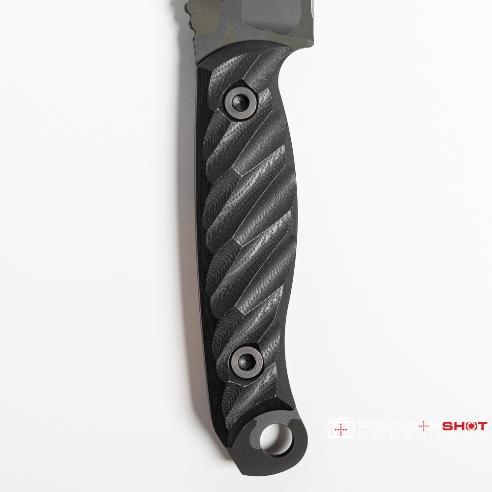 Half Face Blades Crow Scout, Black G10, Black Multicam Cerakote - Image 6