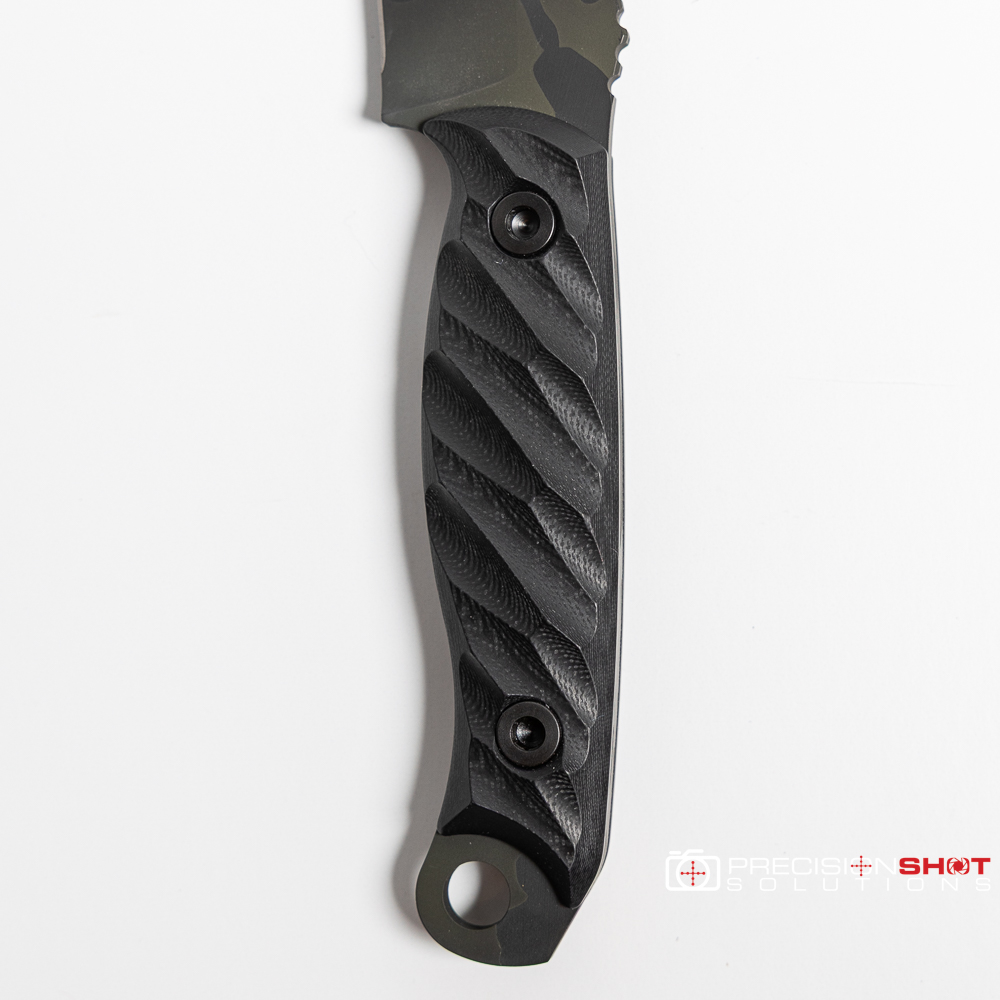 Half Face Blades Crow Scout, Black G10, Black Multicam Cerakote - Image 8
