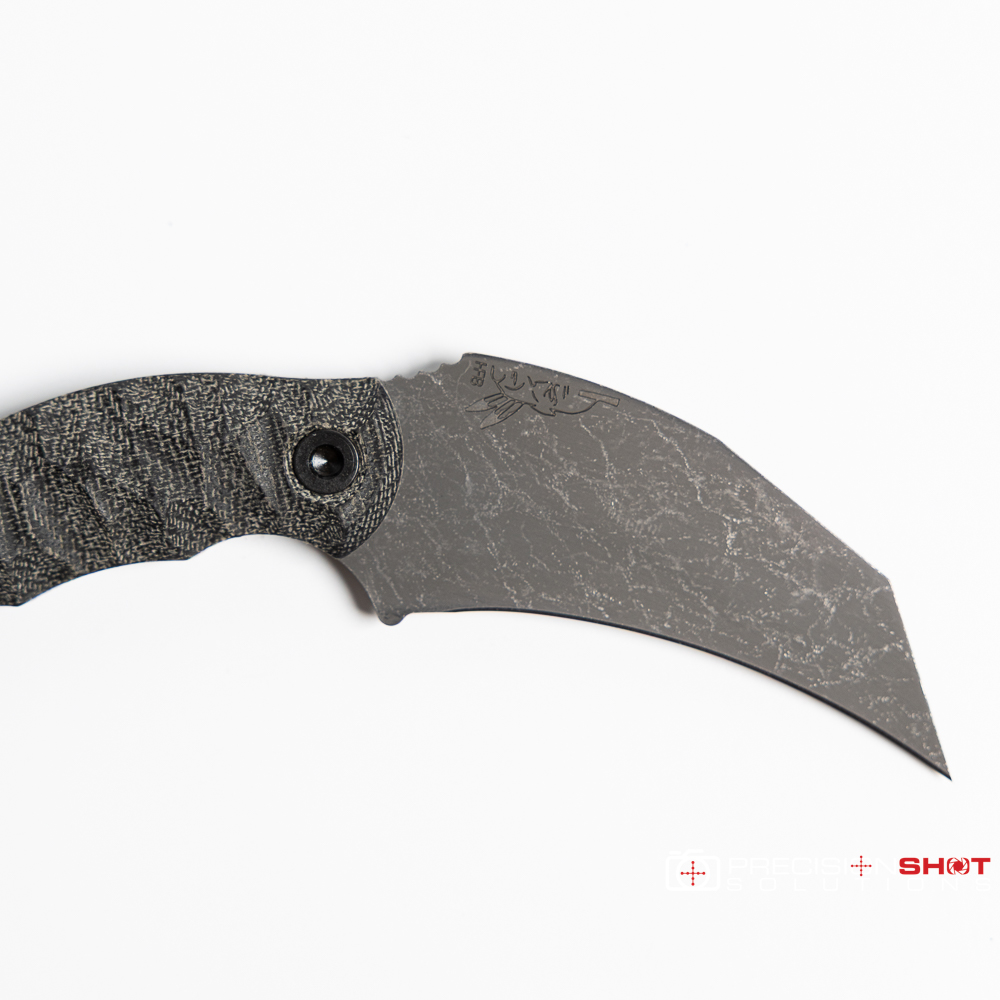 Half Face Blades Karambito, Black canvas micarta/Allen bolts - Image 7