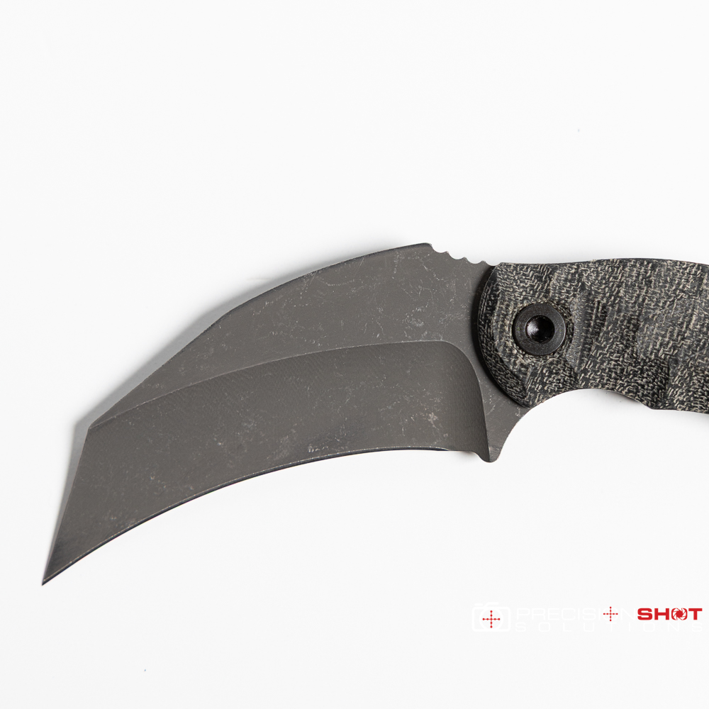 Half Face Blades Karambito, Black canvas micarta/Allen bolts - Image 9