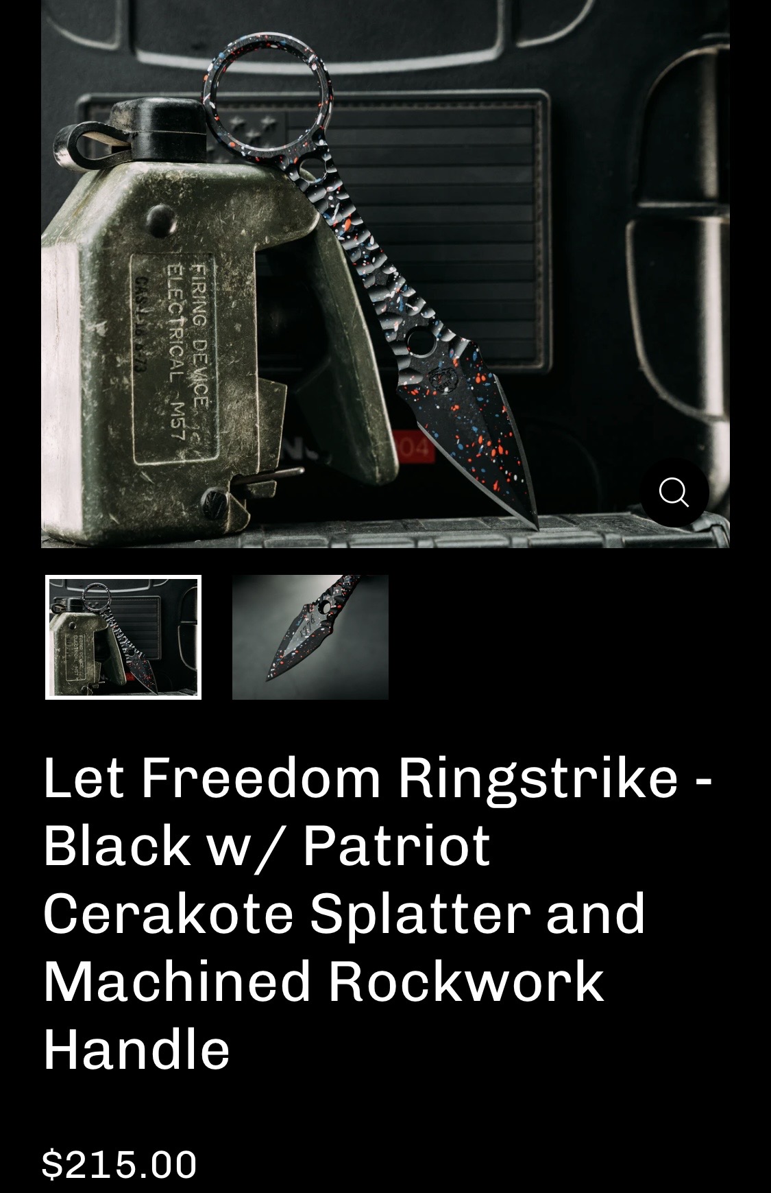 Half Face Blades Let Freedom Ringstrike, Black w/Patriot Splatter - Image 9