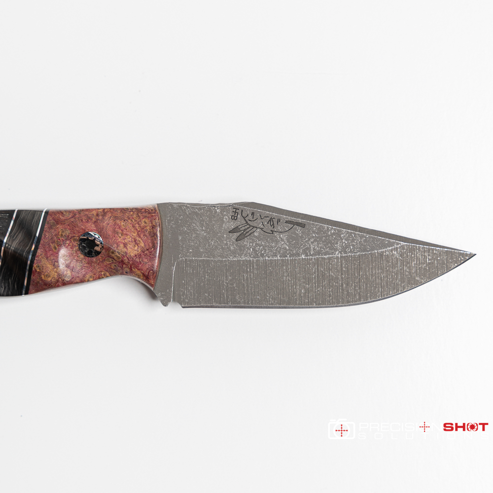 Half Face Blades Crow Cub- Dyed Black Ash/Black G10 and Aluminum Pin Striping, Black Dark Matter Carbon Split/Ancient Bog Oak - Image 8