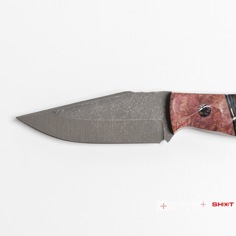 Half Face Blades Crow Cub- Dyed Black Ash/Black G10 and Aluminum Pin Striping, Black Dark Matter Carbon Split/Ancient Bog Oak - Image 9