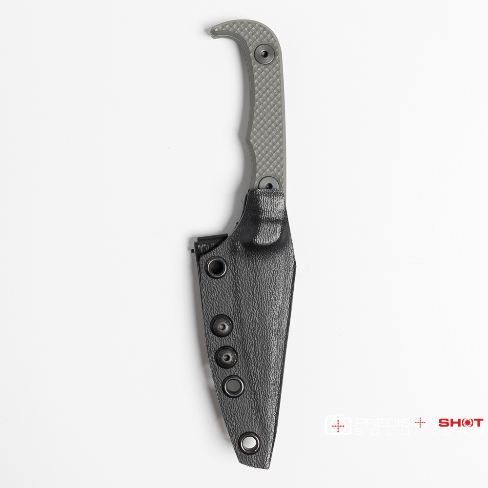 Half Face Blades Slender Man- Grey G10, Grey Cerakote - Image 4